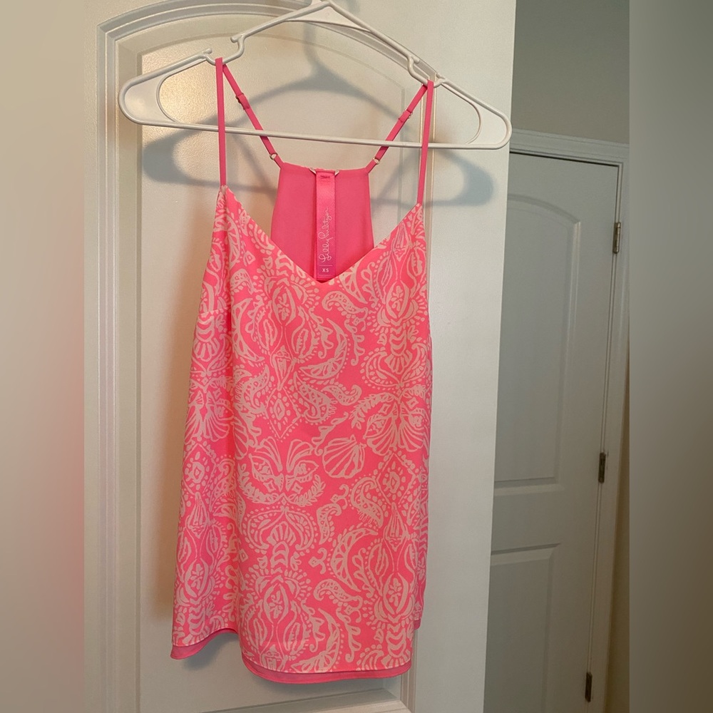 Lilly Pulitzer pink reversible tank top size xs